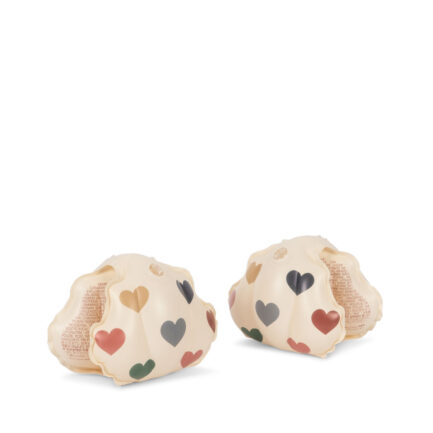 Rękawki do pływania dla dzieci beżowe w serca